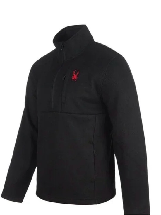 Spyder Black Half-Zip Pullover Men’s Small NWOT - Picture 2 of 7